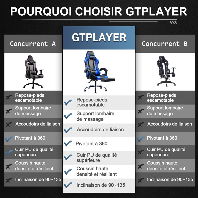GTPLAYER relaxant Série repose-pieds GT800A
